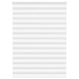 Vidaxl zebra rolgordijn 165x200 cm stofbreedte 160,9cm polyester wit