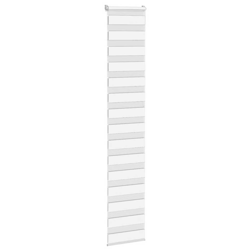 Vidaxl zebra rolgordijn 40x230 cm stofbreedte 35,9 cm polyester wit