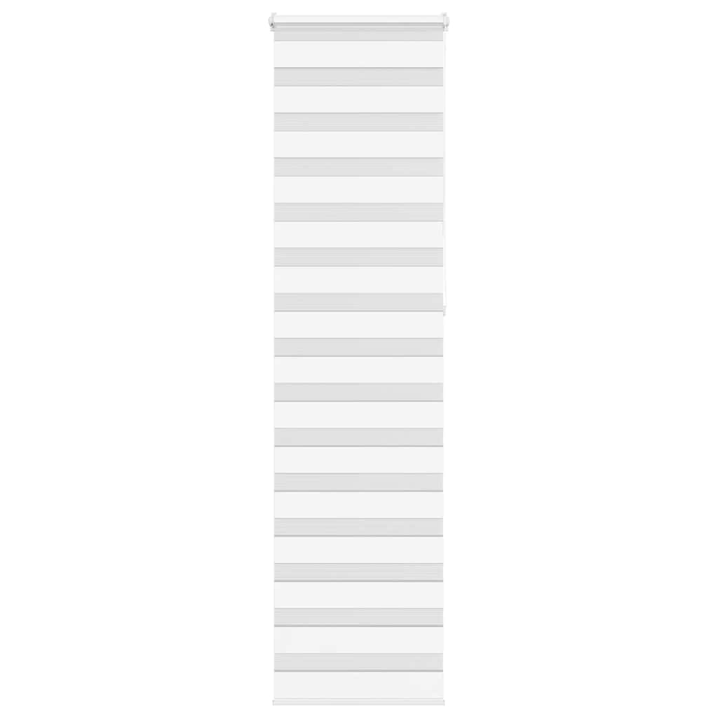 Vidaxl zebra rolgordijn 65x230 cm stofbreedte 60,9 cm polyester wit