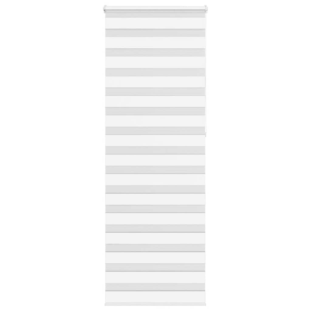 Vidaxl zebra rolgordijn 75x230 cm stofbreedte 70,9 cm polyester wit