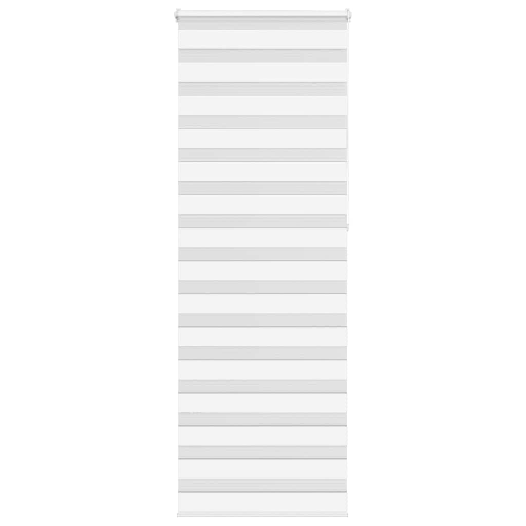 Vidaxl zebra rolgordijn 85x230 cm stofbreedte 80,9 cm polyester wit