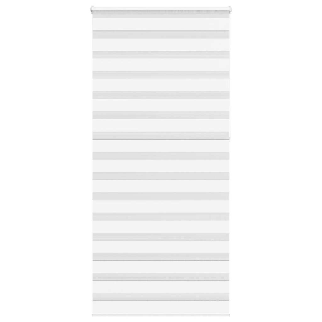 Vidaxl zebra rolgordijn 100x230 cm stofbreedte 95,9 cm polyester wit