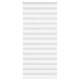 Vidaxl zebra rolgordijn 100x230 cm stofbreedte 95,9 cm polyester wit