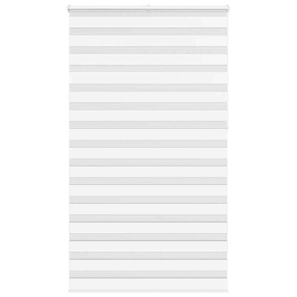 Vidaxl zebra rolgordijn 120x230 cm stofbreedte 115,9cm polyester wit