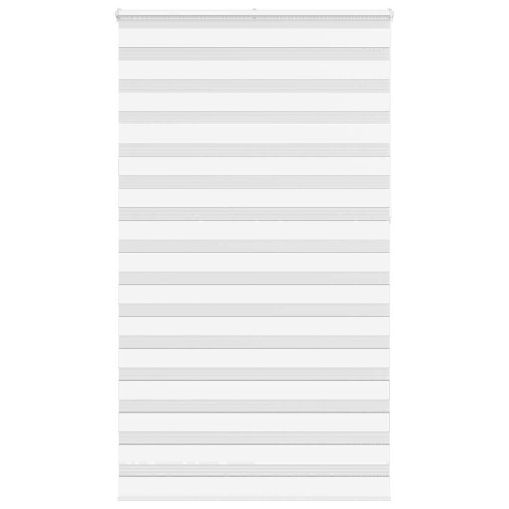 Vidaxl zebra rolgordijn 125x230 cm stofbreedte 120,9cm polyester wit