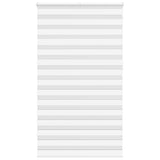Vidaxl zebra rolgordijn 125x230 cm stofbreedte 120,9cm polyester wit