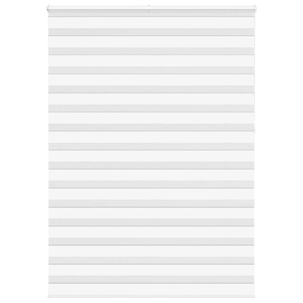 Vidaxl zebra rolgordijn 155x230 cm stofbreedte 150,9cm polyester wit