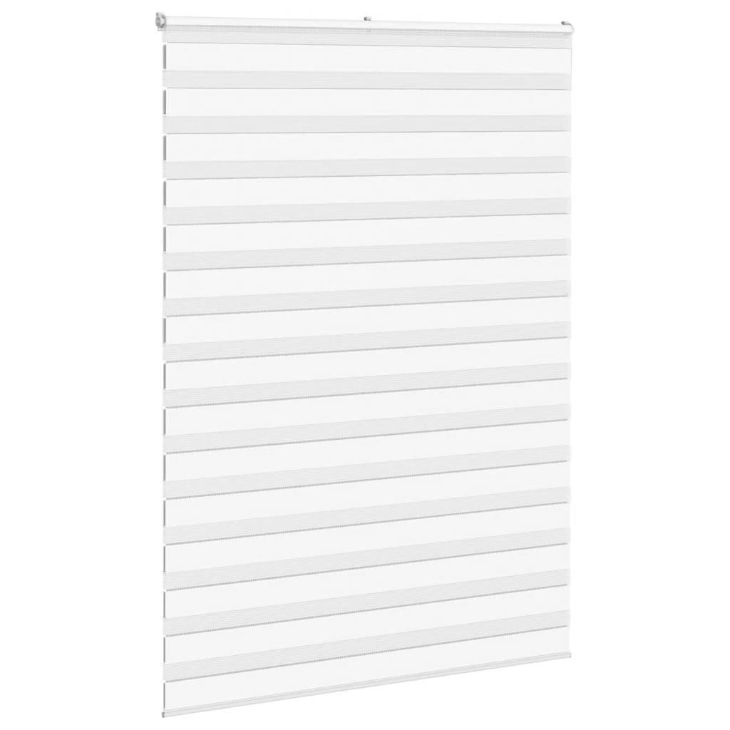 Vidaxl zebra rolgordijn 155x230 cm stofbreedte 150,9cm polyester wit