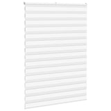 Vidaxl zebra rolgordijn 155x230 cm stofbreedte 150,9cm polyester wit