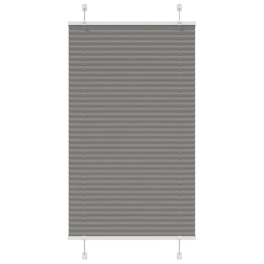 Vidaxl plissé rolgordijn 75x100 cm stofbreedte 74,4 cm antraciet