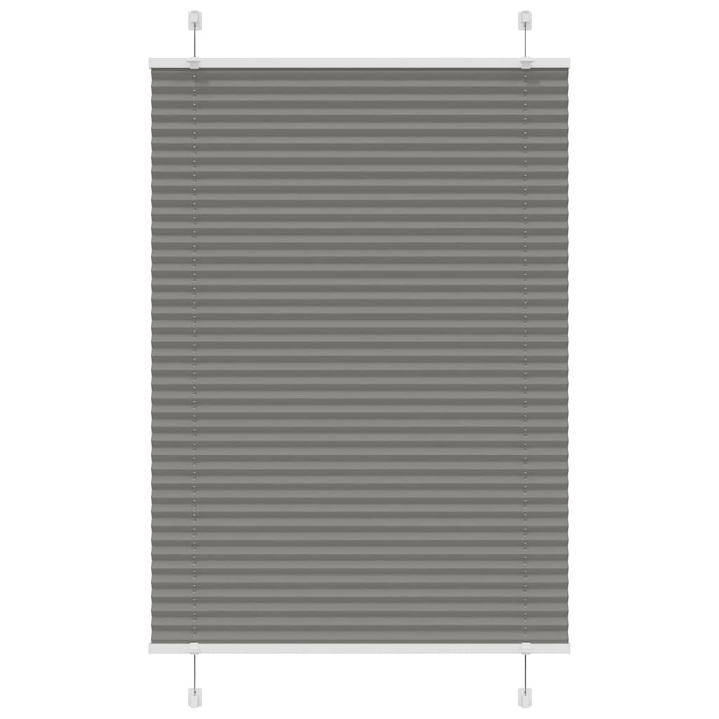 Vidaxl plissé rolgordijn 85x100 cm stofbreedte 84,4 cm antraciet