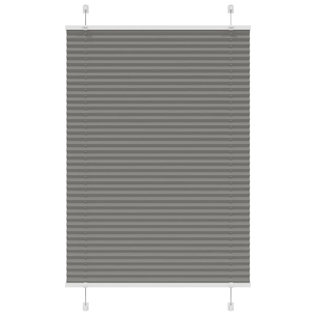 Vidaxl plissé rolgordijn 100x100 cm stofbreedte 99,4 cm antraciet