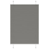 Vidaxl plissé rolgordijn 100x100 cm stofbreedte 99,4 cm antraciet