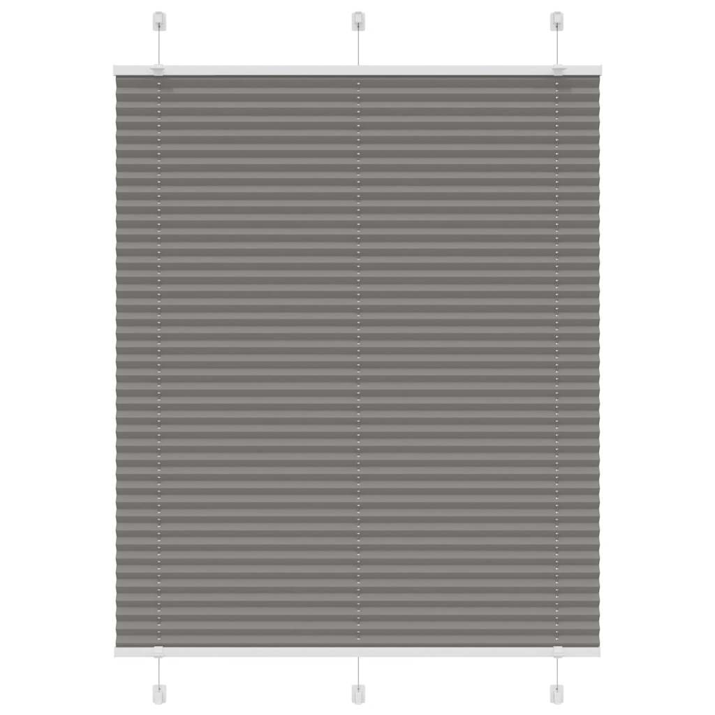 Vidaxl plissé rolgordijn 105x100 cm stofbreedte 104,4 cm antraciet