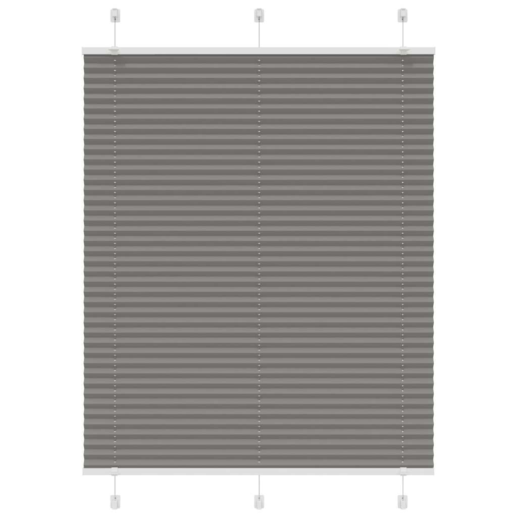 Vidaxl plissé rolgordijn 110x100 cm stofbreedte 109,4 cm antraciet