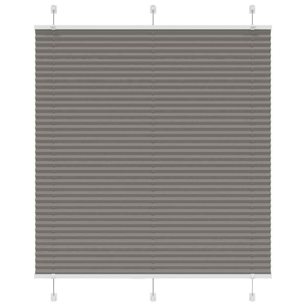 Vidaxl plissé rolgordijn 115x100 cm stofbreedte 114,4 cm antraciet