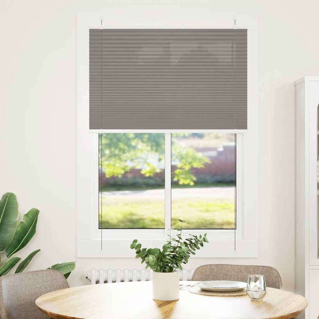 Vidaxl plissé rolgordijn 85x150 cm stofbreedte 84,4 cm antraciet