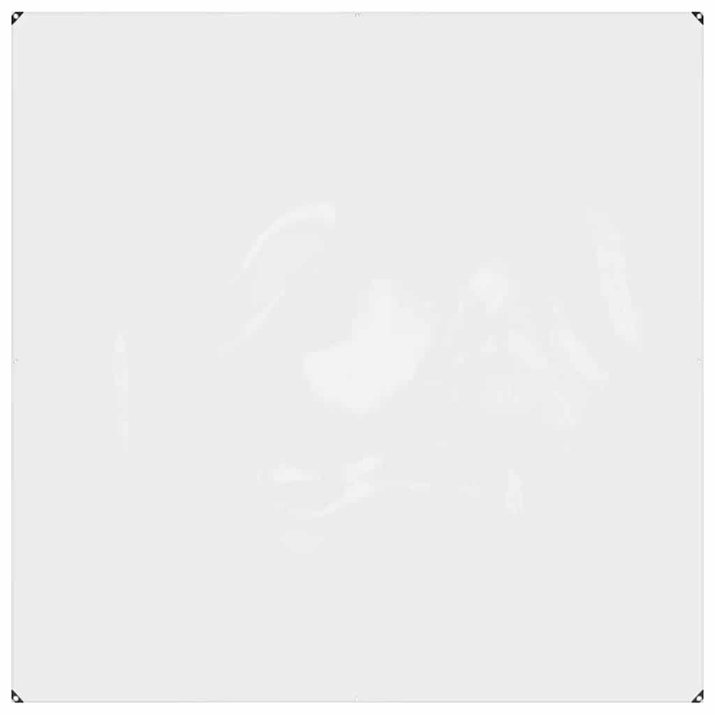 Vidaxl doorzichtig zeildoek met zeilringen 2x2 m pvc