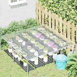Vidaxl doorzichtig zeildoek met zeilringen 2x2 m pvc