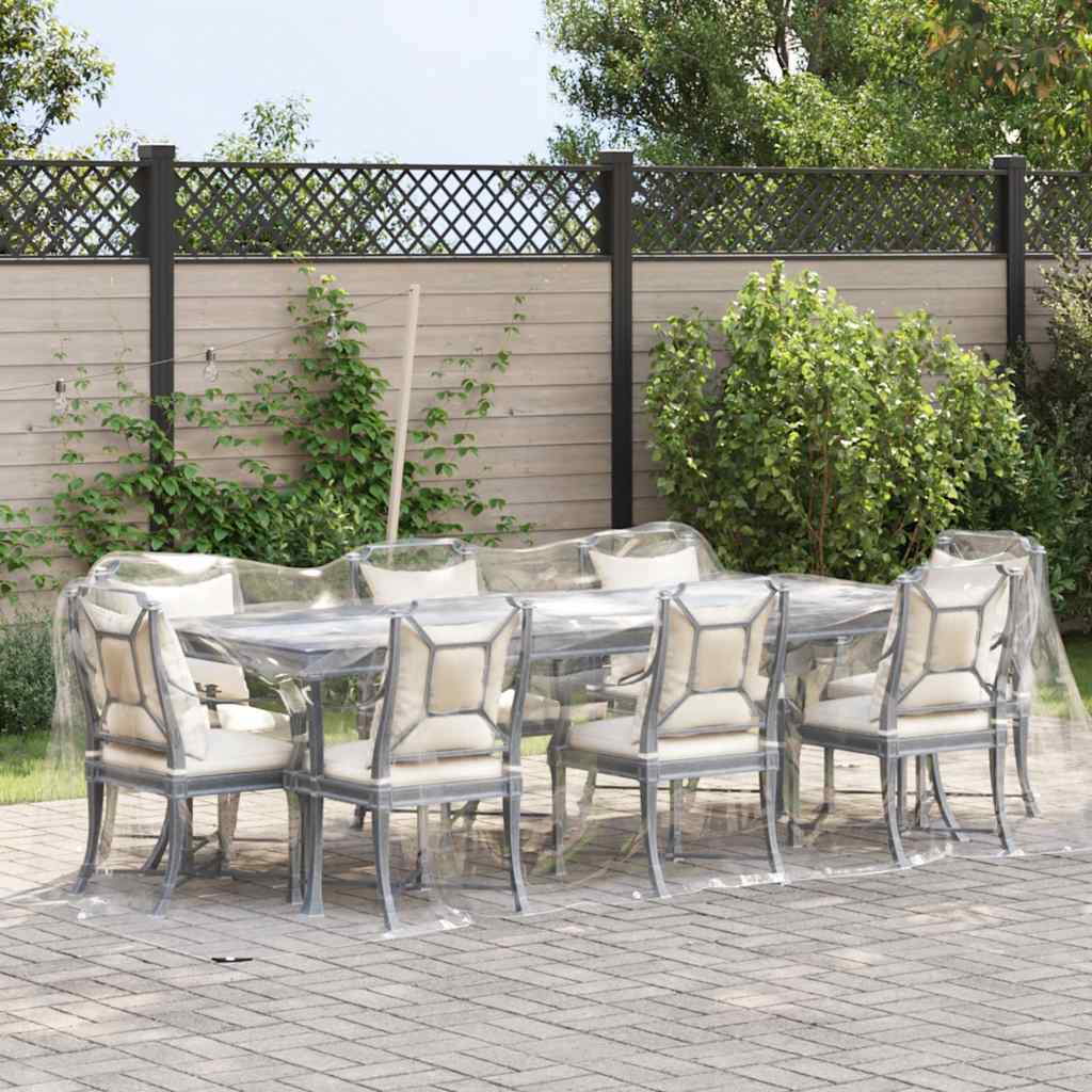 Vidaxl doorzichtig zeildoek met zeilringen 2x6 m pvc