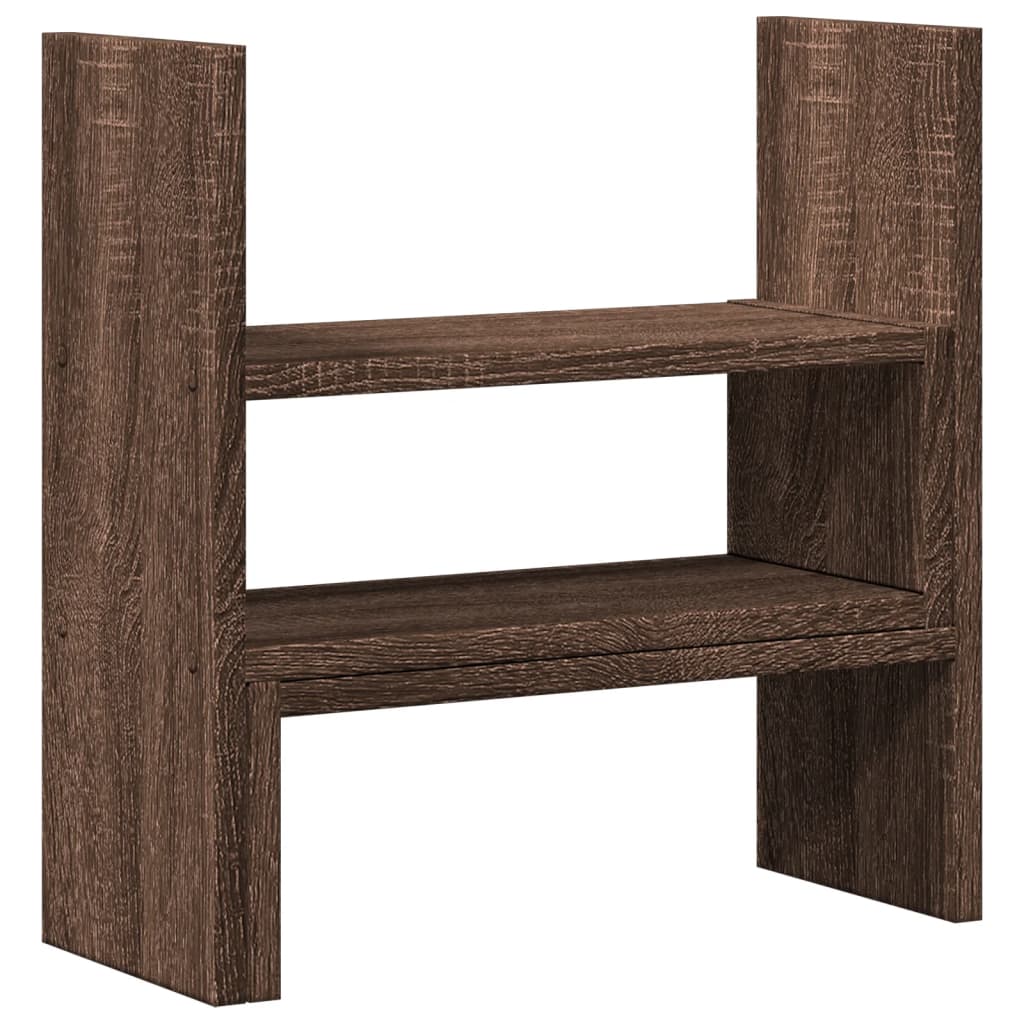 Vidaxl bureau organiser 40x17x41 cm bewerkt hout bruin eikenkleurig