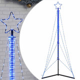 Vidaxl led-kerstboom 483 leds 240 cm blauw