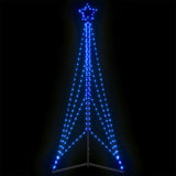 Vidaxl led-kerstboom 483 leds 240 cm blauw