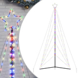 Vidaxl led-kerstboom 615 leds kleurrijk 404,5 cm