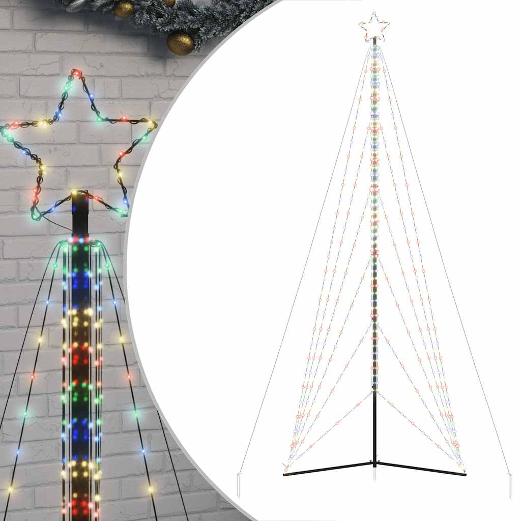 Vidaxl led-kerstboom 861 leds kleurrijk 478 cm
