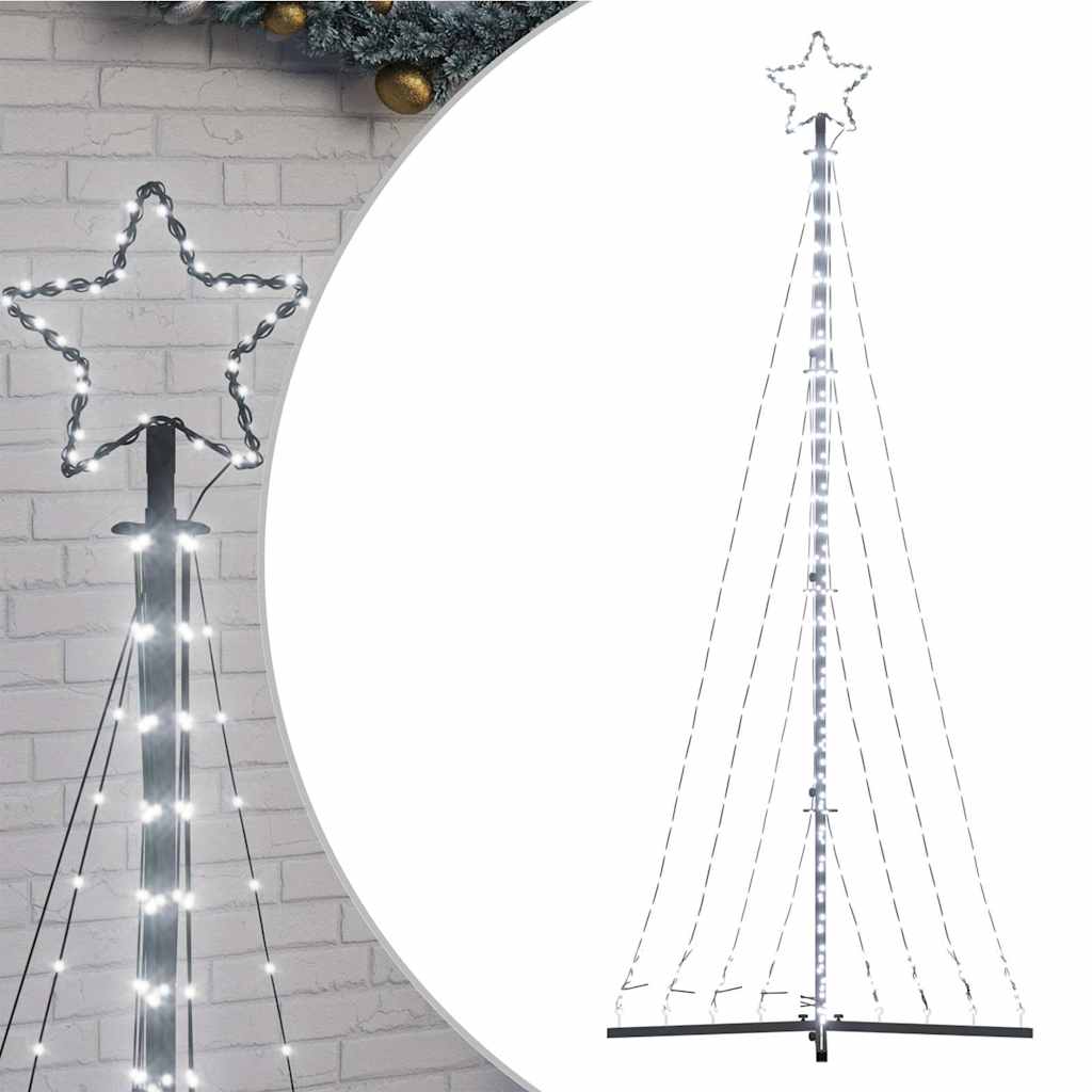 Vidaxl led-kerstboom 447 leds koud wit 249 cm
