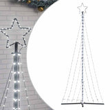 Vidaxl led-kerstboom 447 leds koud wit 249 cm