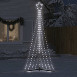 Vidaxl led-kerstboom 447 leds koud wit 249 cm
