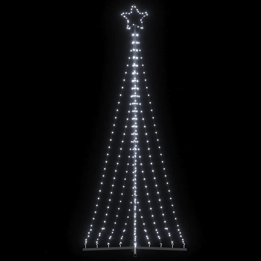 Vidaxl led-kerstboom 447 leds koud wit 249 cm