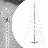 Vidaxl led-kerstboom 570 leds koud wit 399 cm