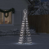 Vidaxl led-kerstboom 200 leds koud wit 182 cm