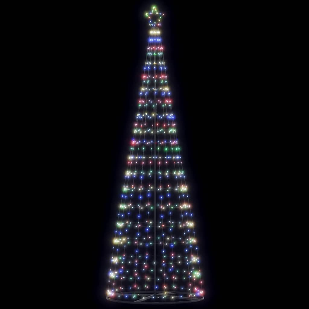Vidaxl led-kerstboom 550 leds kleurrijk 304 cm