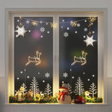 Vidaxl kerstverlichting rendier silhouet 2 st 35 led's warm wit