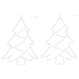 Vidaxl kerstverlichting kerstboom silhouet 2 st 50 leds warm wit