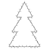 Vidaxl kerstverlichting kerstboom silhouet 115 leds warm wit