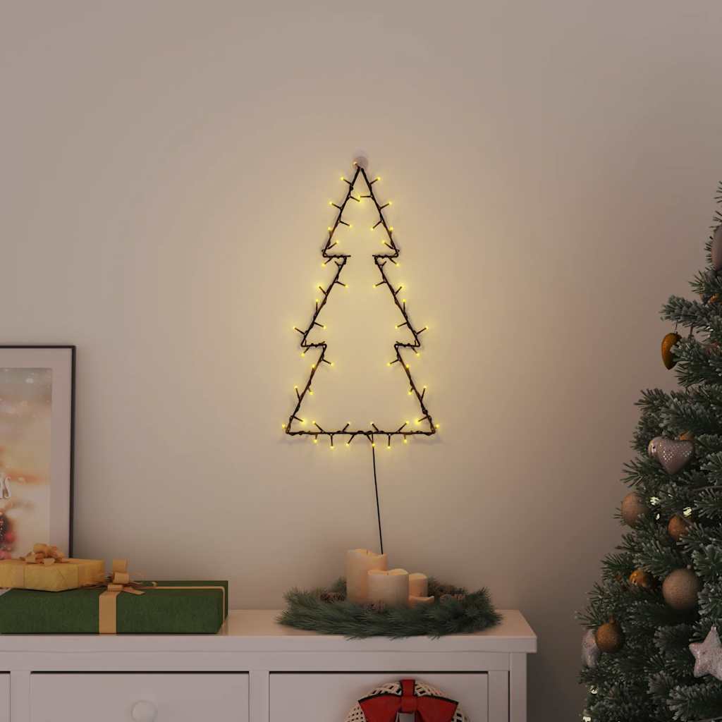 Vidaxl kerstverlichting kerstboom silhouet 80 leds warm wit