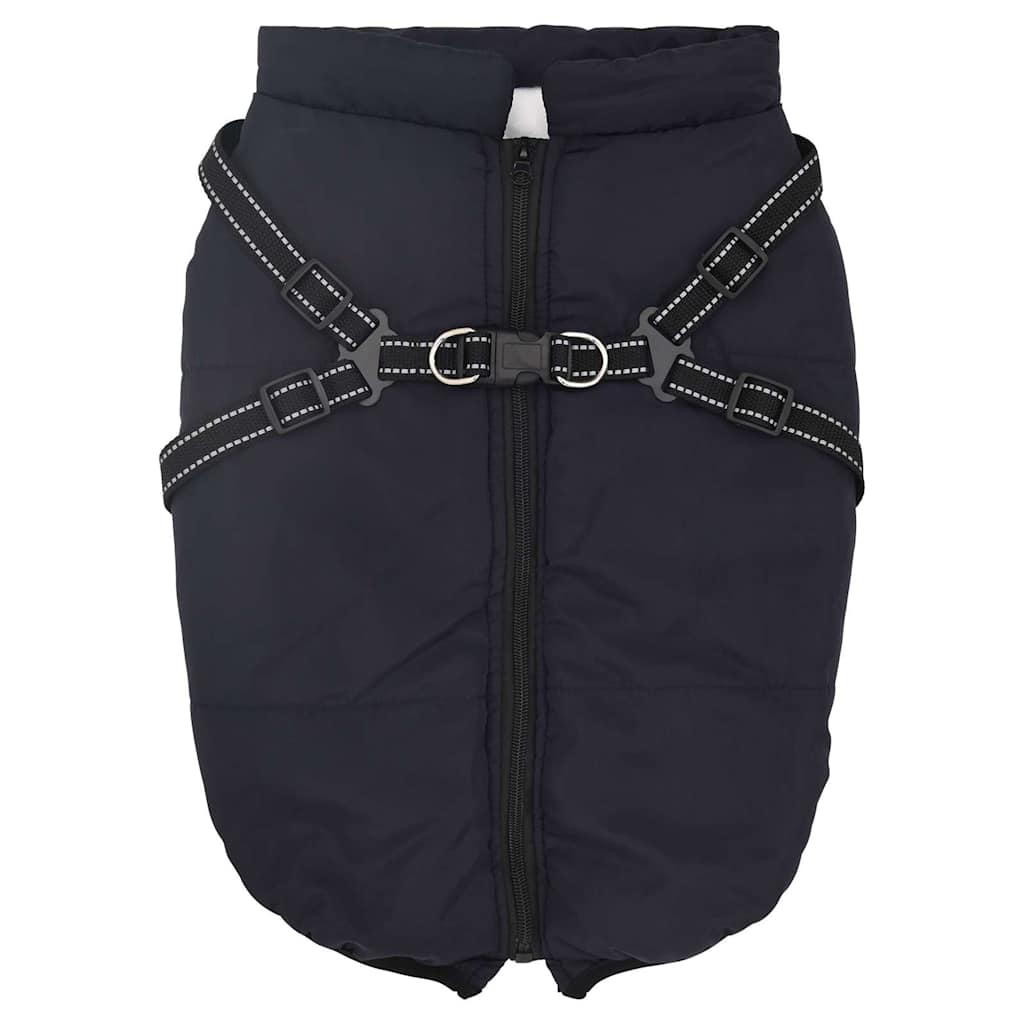 Vidaxl hondenjas met harnas waterdicht reflecterend marineblauw l44