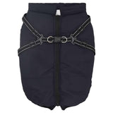 Vidaxl hondenjas met harnas waterdicht reflecterend marineblauw l44