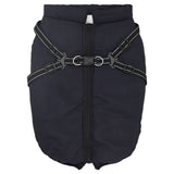 Vidaxl hondenjas met harnas waterdicht reflecterend marineblauw l52