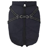 Vidaxl hondenjas met harnas waterdicht reflecterend marineblauw l68