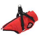 Vidaxl hondenjas met harnas waterdicht reflecterend rood l28
