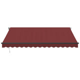 VidaXL Luifel handmatig uittrekbaar 400x300 cm bordeauxrood