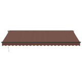 VidaXL Luifel handmatig uittrekbaar 500x300 cm bruin