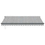 VidaXL Luifel automatisch uittrekbaar 450x300 cm antracietkleur en wit