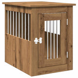 Vidaxl hondenbench 45x62x59 cm bewerkt hout artisanaal eikenkleurig
