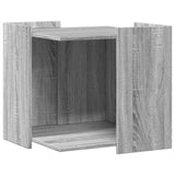 Vidaxl kattenbakkast 53x53x51 cm bewerkt hout grijs sonoma eikenkleur